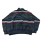 Vintage 1990s Izod Abstract Striped Knit Collared Sweater Men's XL
