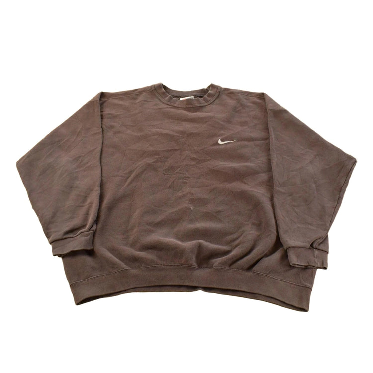 Vintage 1990s Nike Mini Swoosh Crewneck Sweatshirt Men's XL