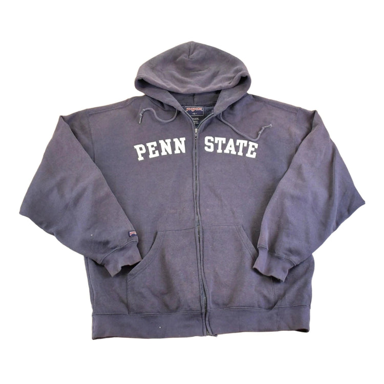 Vintage 1990s Penn State Jansport Full Zip Hoodie Sweatshirt Men's L