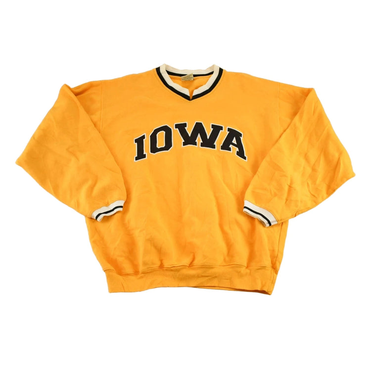 Vintage 1990s Iowa Hawkeyes Crewneck Sweatshirt Men's L