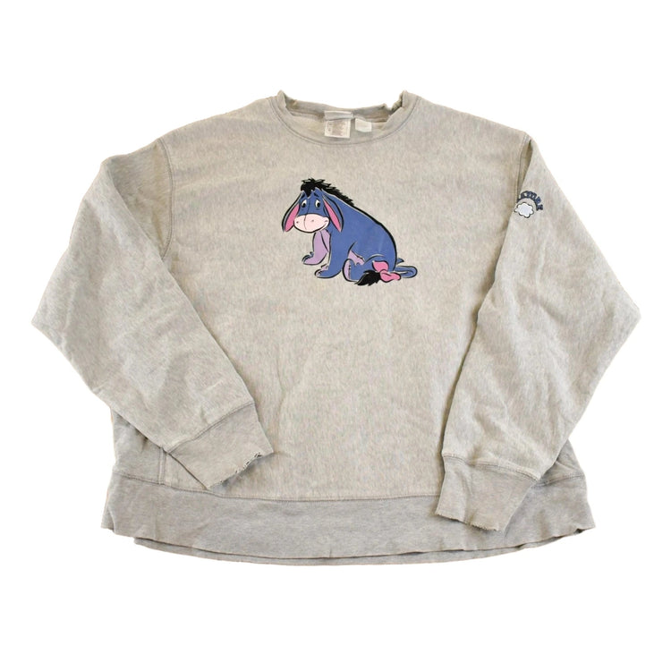 Vintage 1990s Winnie The Pooh Eeyore Disney Mickey Mouse Sweatshirt Women's M