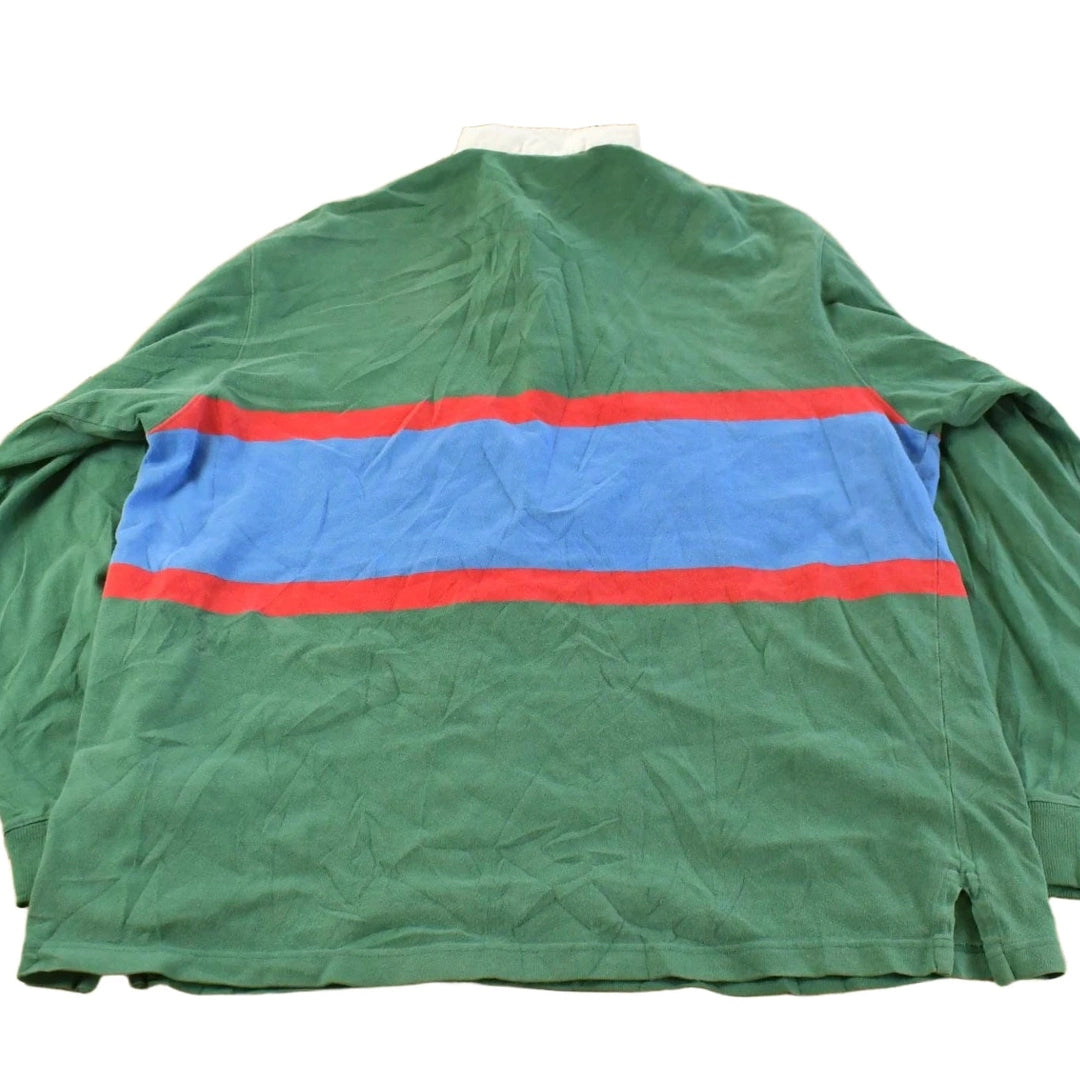 Vintage 1992 Polo Ralph Lauren North River White Water Rafting Rugby Shirt Men's L