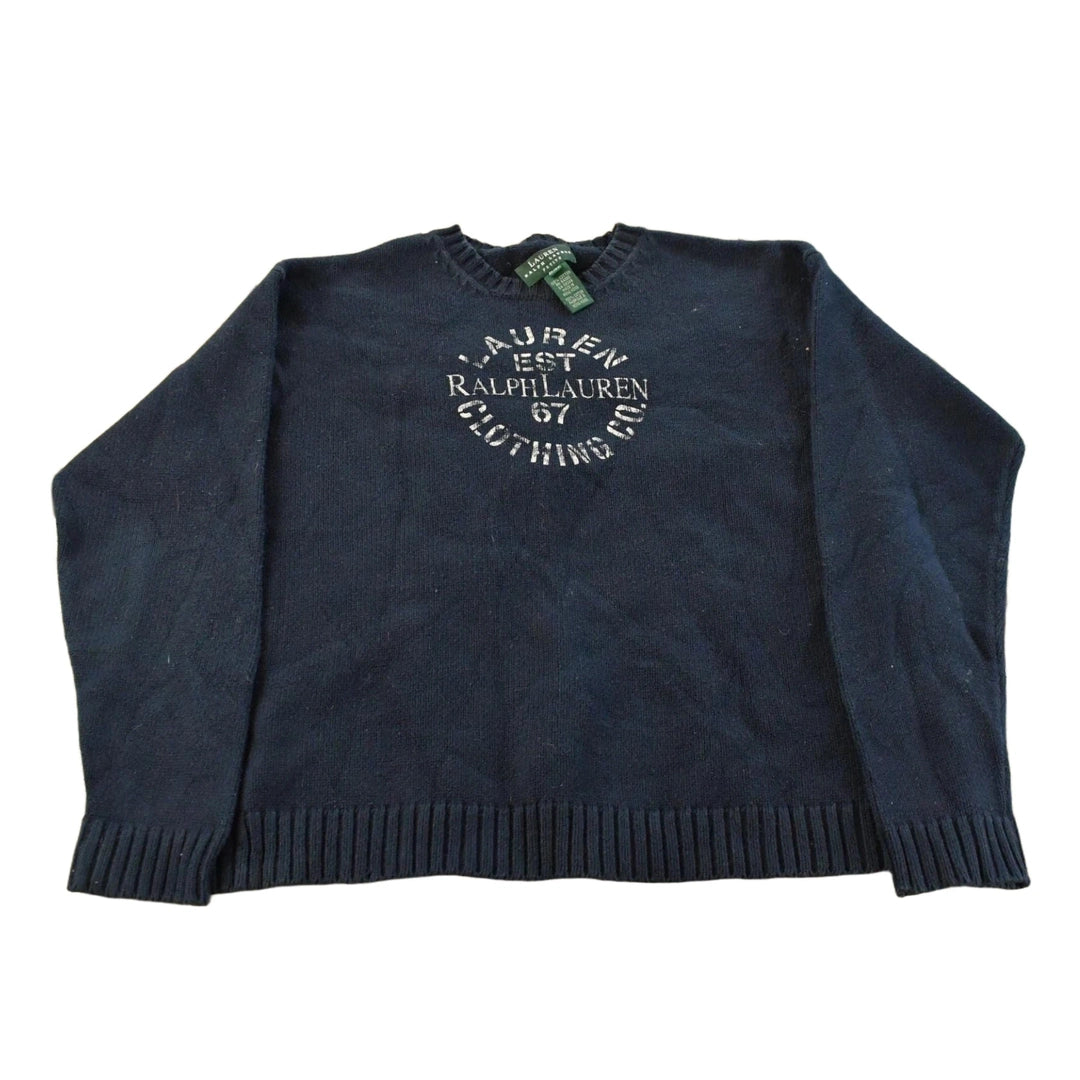 Vintage 1990s Lauren Ralph Lauren Knit Crewneck Sweater Women's M