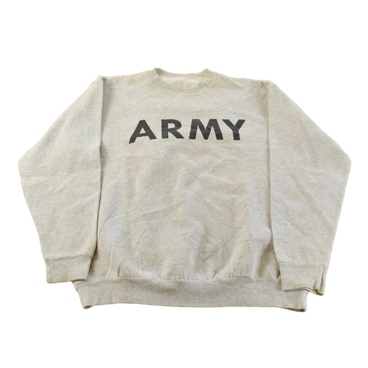 Vintage 1990s Army Crewneck Sweatshirt Men's L