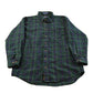 Vintage 1990s Pendleton Wool Flannel Button Up Shirt Men's Large Long
