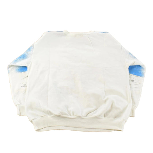 Vintage 1990s Nutcracker Winter Landscape Crewneck Sweatshirt Men's M