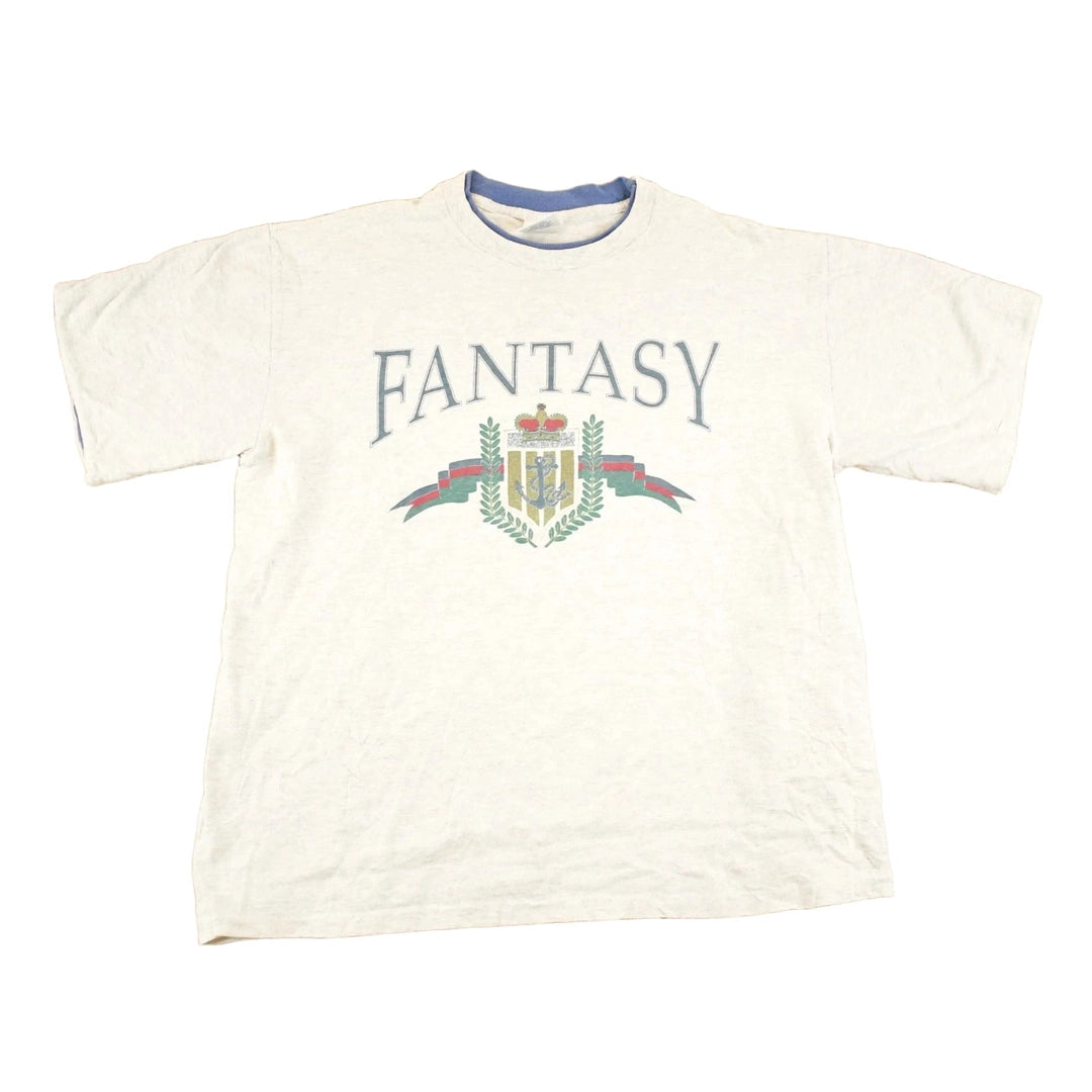 Vintage 1990's Fantasy Double Collar Souvenir Boating T-Shirt Men's L