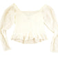 Vintage Y2K Fancy Lace Dress Shirt Women's L