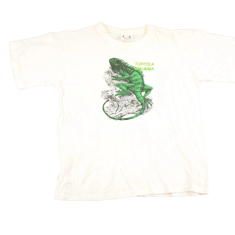 Vintage 1990's Tortola Iguana Souvenir Travel T-Shirt Men's L