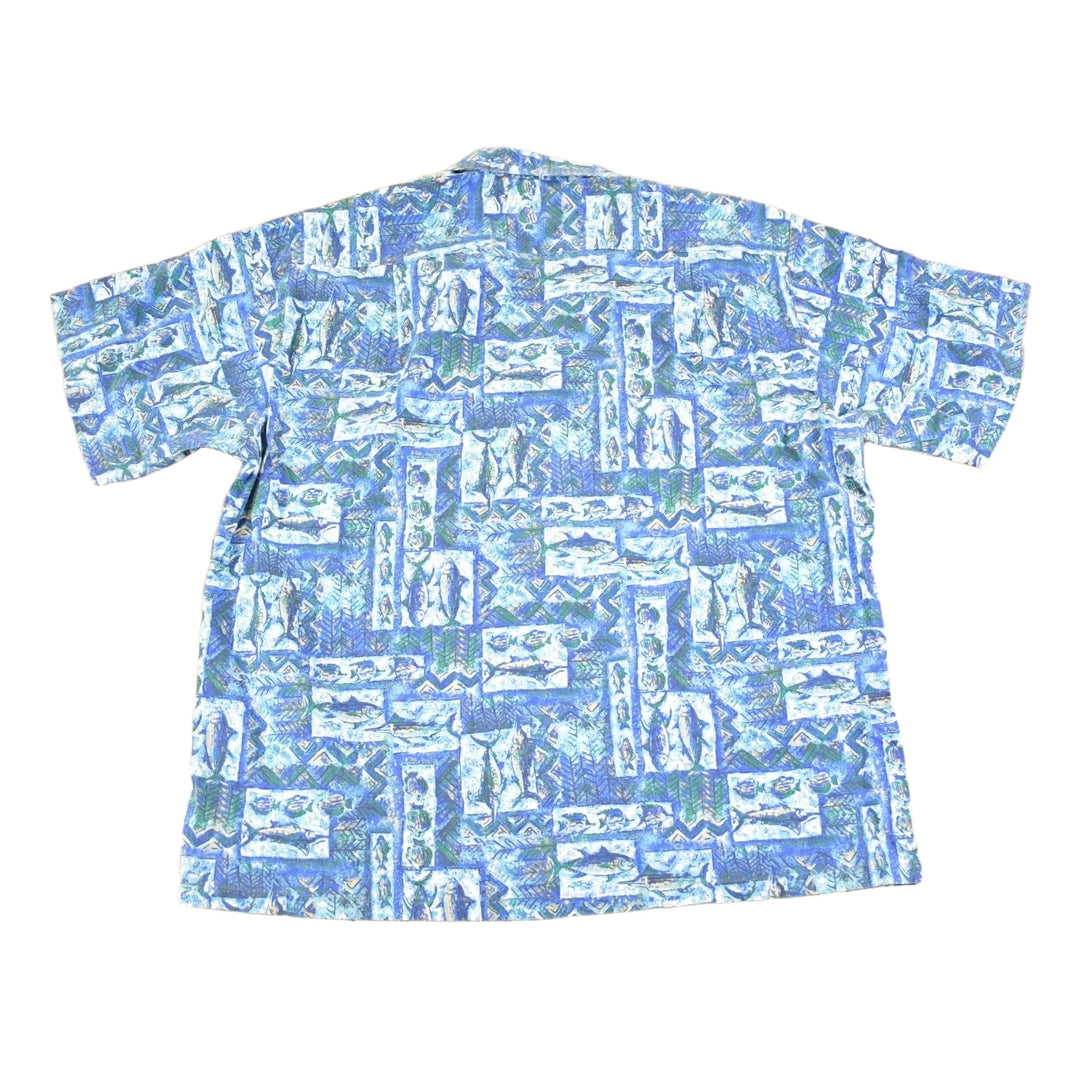 Vintage 1990s Hawaiian Genuine Button Up Shirt Men's XL
