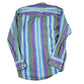 Vintage 1990s Wrangler Striped Western X Long Tails Button Up Shirt Men's M
