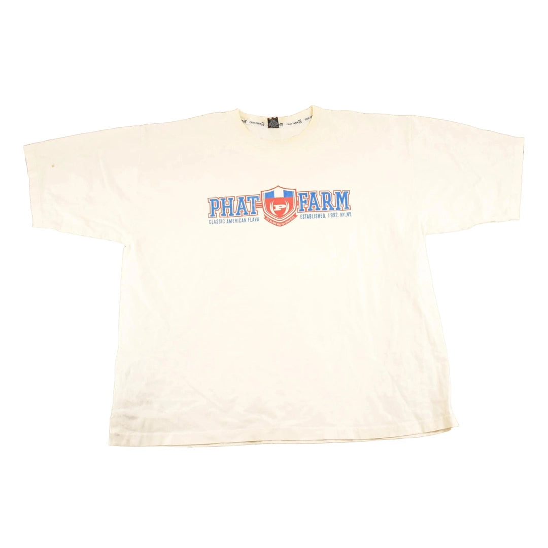 Vintage 1990's Phat Farm New York Souvenir Streetwear T-Shirt Men's XXL