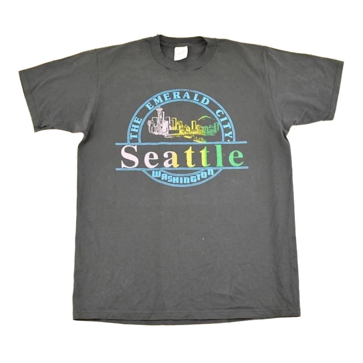 Vintage 1990's Seattle Washington Souvenir Travel T-Shirt Men's L