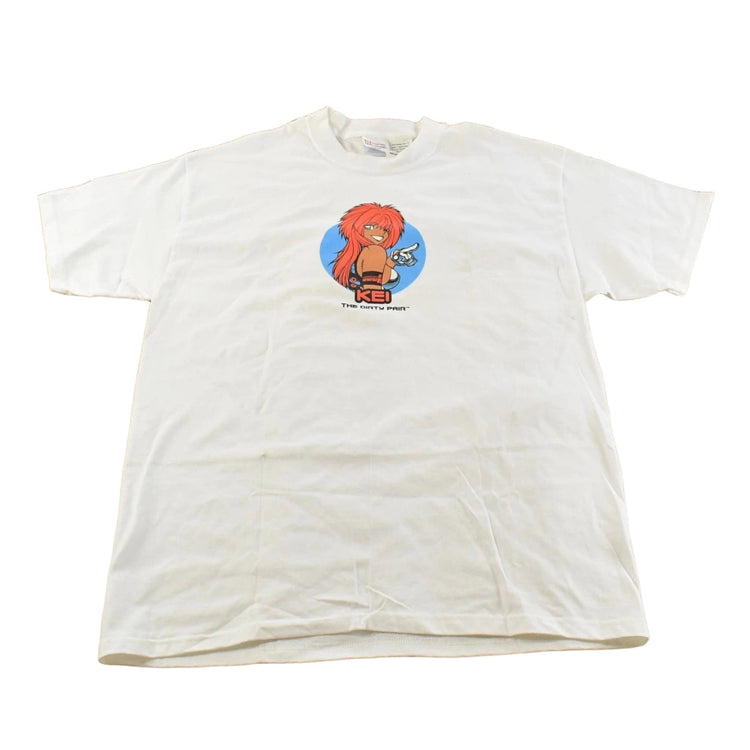 Vintage 2001 The Dirty Pair Kei Anime Comic Graphic T-Shirt Men's L