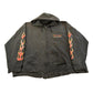 Vintage 1990s Distressed Harley Davidson Graphic Full Zip Hoodie Men's 3XL
