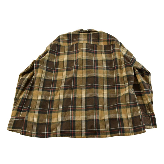 Vintage 1980s Lumberjack Plaid Flannel Button Up Shirt Men's XL