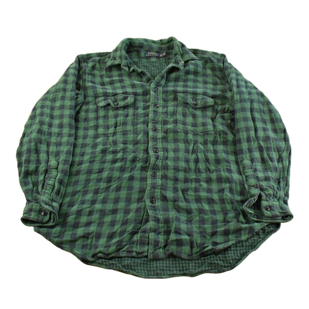 Vintage 2000s Polo Ralph Lauren Flannel Button Up Shirt Men's XL Tall