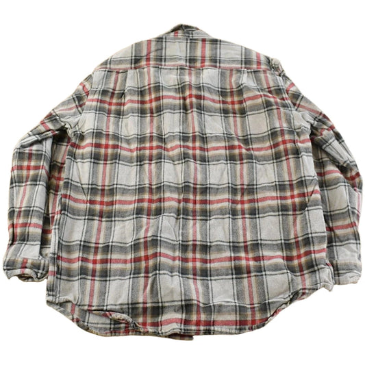 Vintage 1990s Carhartt Plaid Button Up Flannel Shirt Men's M