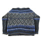 Vintage 1980s Concrete Abstract Knit Cardigan Sweater Men's L