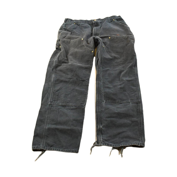 Vintage 2000s Carhartt Double Knee Denim Black Jeans Men's 34 x 30