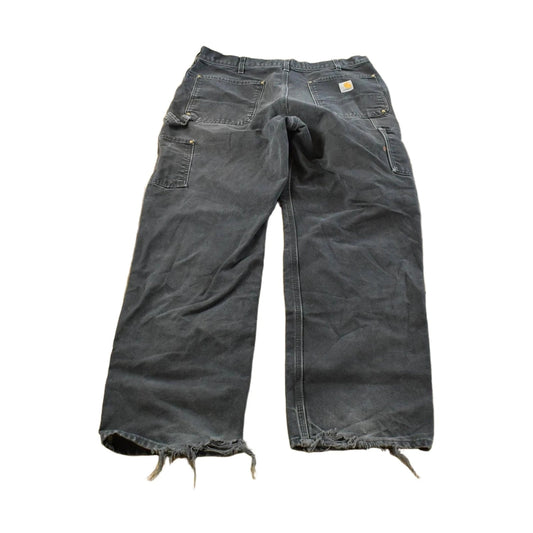 Vintage 2000s Carhartt Double Knee Denim Black Jeans Men's 34 x 30