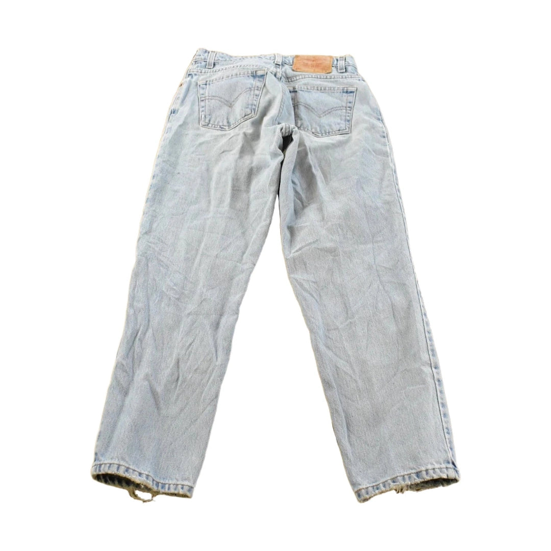 Vintage 1990s Levi's 550 Relaxed Tapered Blue Denim Jeans Women's 26 x 27.5