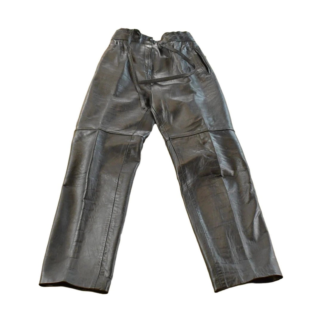 Vintage 1980's Leather Pants Women's 27 x 29