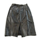 Vintage 1990s Black Leather Skirt Women's 8