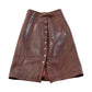 Vintage 1980s Zapata Leather Skirt Women's 26