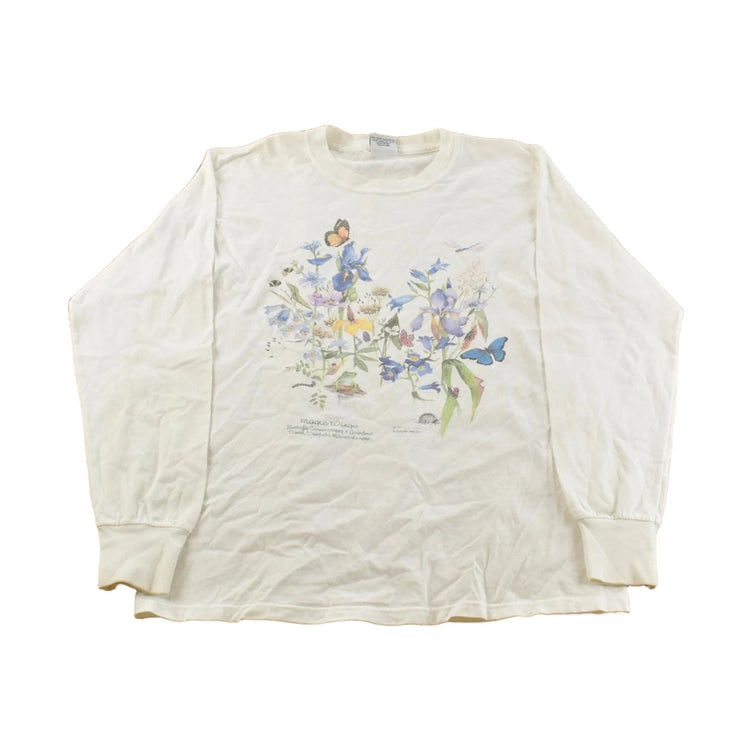 Vintage 1990's Butterfly Conservatory Souvenir Travel Longsleeve T-Shirt Men's M