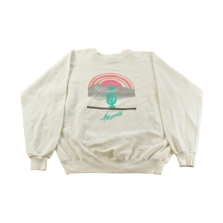 Vintage 1980s Arizona Embroidered Crewneck Sweatshirt Men's L