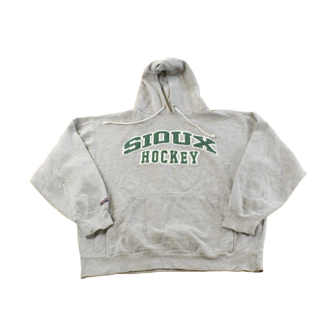 Vintage Y2K Jansport Sioux Hockey Hoodie Sweatshirt Men's L