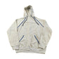 Vintage 1980s Streetwear Blank Raglan Hoodie Sweatshirt Men's M