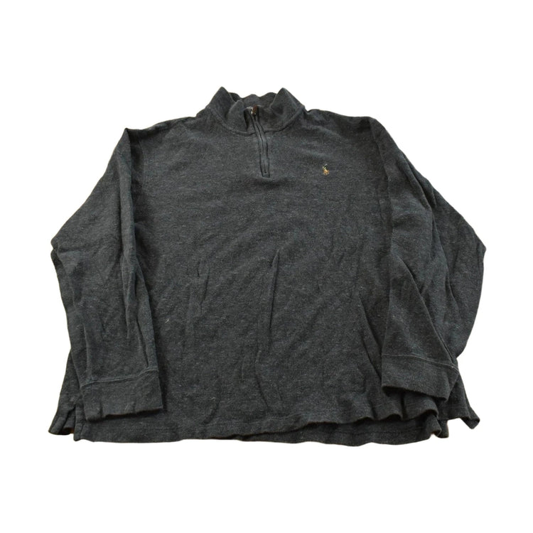 Vintage 2000s Polo Ralph Lauren Estate Rib Quarter Zip Sweatshirt Men's XXL