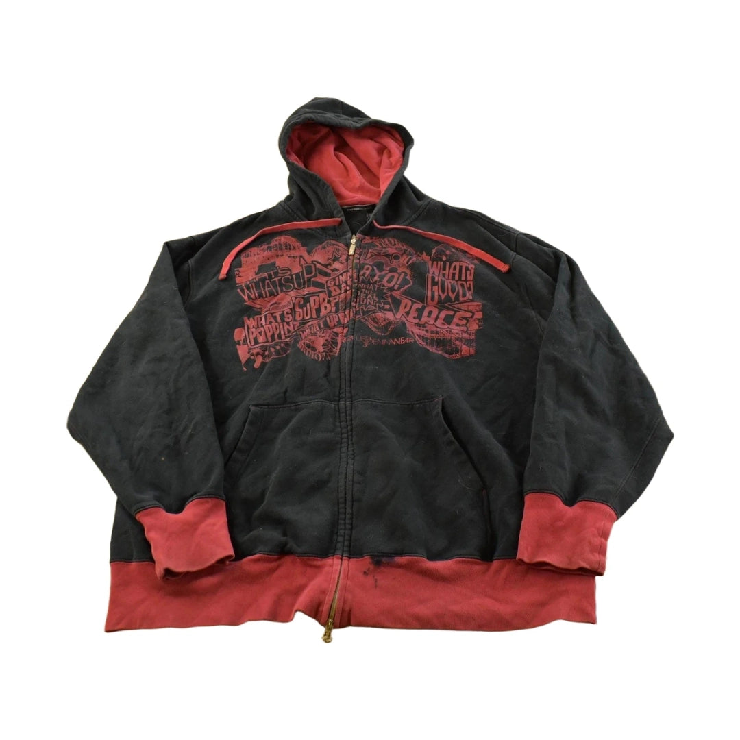 Vintage Y2K Rocawear Full Zip Hoodie Sweatshirt Men's XXL