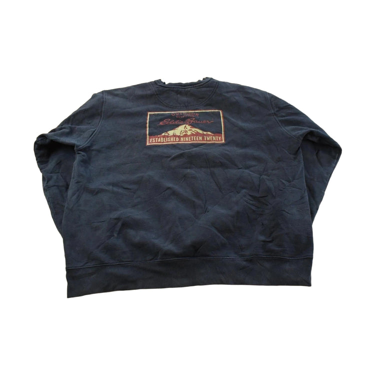 Vintage Y2K Eddie Bauer Graphic Print Crewneck Sweatshirt Men's XXL