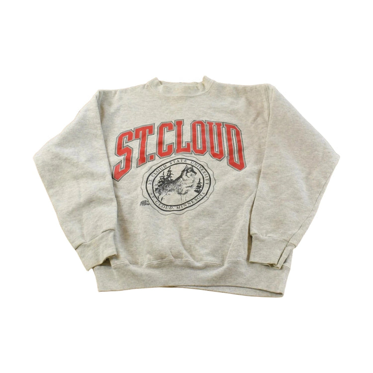 Vintage 1990s Tultex Superweight St Cloud State University Alumni Crewneck Sweater Men's L