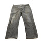 Vintage 2000s Levi's 505 Regular Straight Fit Starched Denim Black Jeans Men's 33 x 27.5