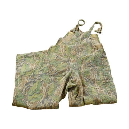 Vintage 1980s Mossy Oak Camo Hunting Overalls Men's 36 x 29
