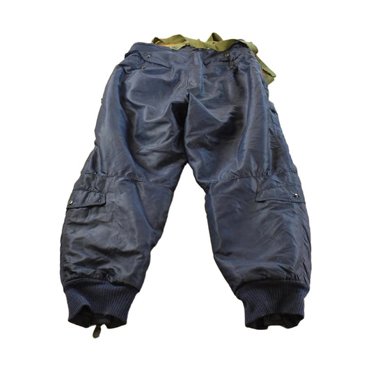 1950s Korean War Air Force D-1A Blue Heavy Flying Trousers C.H. Masland Men's 34 x 29