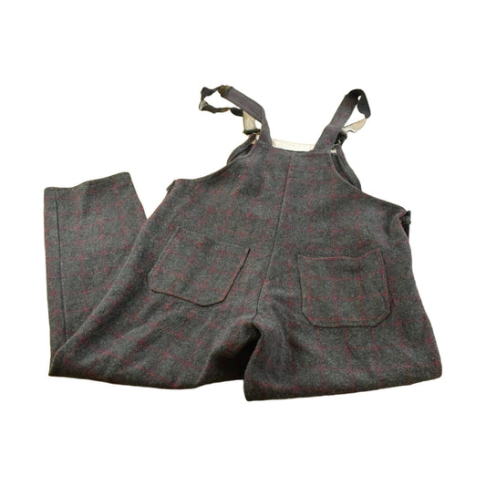 Vintage 1980s Codet Plaid Wool Overalls Men's 46 x 32.5