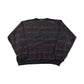 Vintage Jos A Bank Merino Wool Sweater: Geometric Pattern, Crewneck Knit