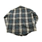 Vintage 1990s Frostproof Blue Plaid Flannel Button Up Shirt Men's L