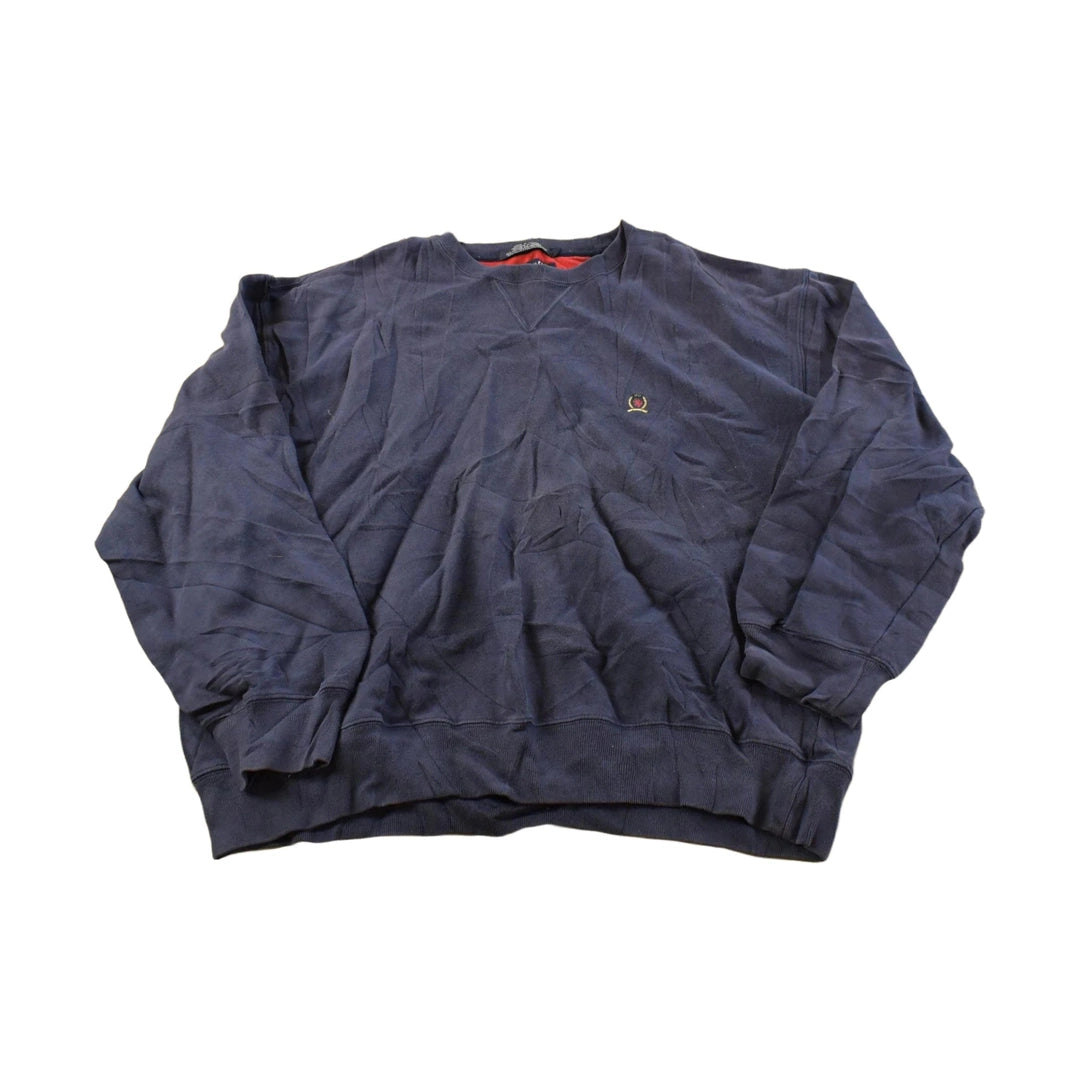 Vintage 1990s Tommy Hilfiger Blue Mini Logo Sweater