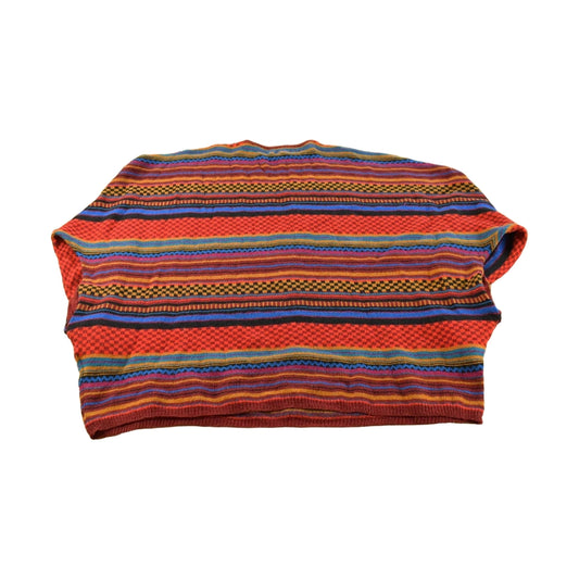 Vintage 1980s Pyramid Oversized Striped Knitted Sweater Men's 2XL