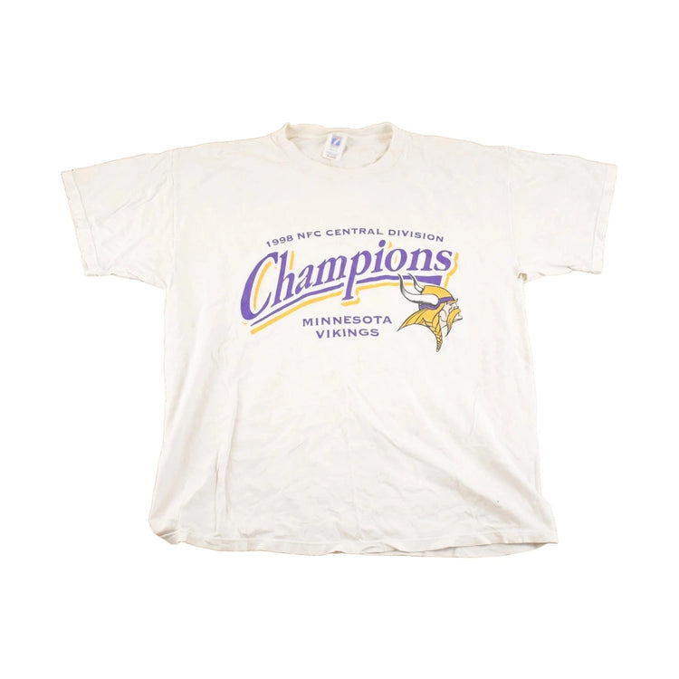 Vintage 1998 Minnesota Vikings Champions NFL T Shirt Men's L