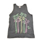 Vintage 1990 Las Vegas Neon Palm Tree Souvenir Travel Tank Top Mens S