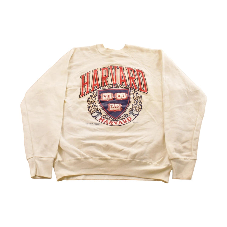 Vintage 1980s Harvard University Crewneck Sweatshirt Men's L