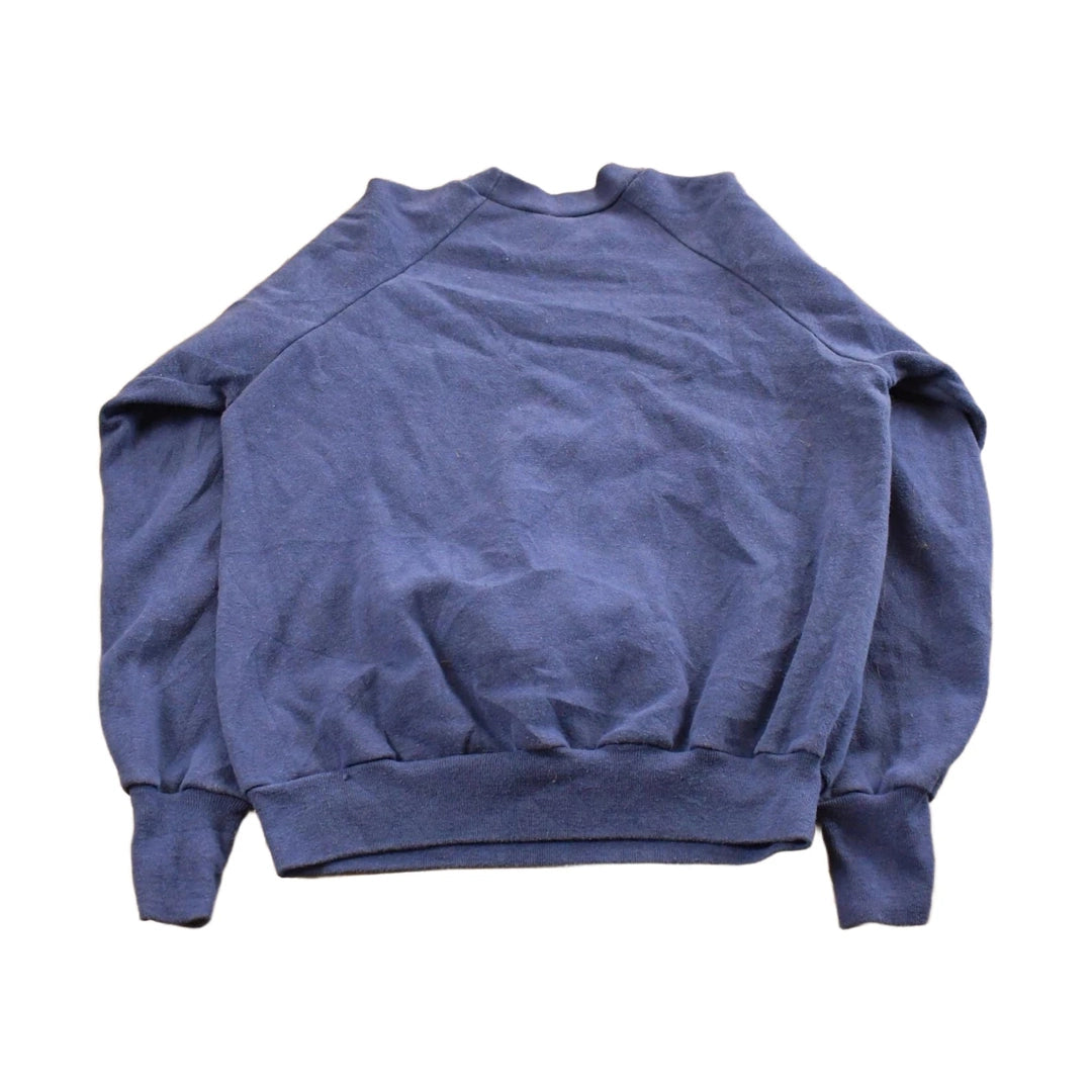Vintage 1980s Health Knit Blank Crewneck Sweatshirt Men's S