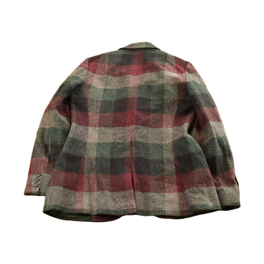 Vintage 1970s The Villager Wool Plaid Button Blazer Jacket Women's M